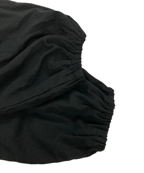 CLOTH&CROSS（クロスアンドクロス）CLOTH&CROSS (クロスアンドクロス) 前開きの比翼ワンピース ブラック サイズ:Fの古着・服飾アイテム