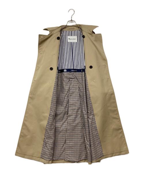 Aquascutum（アクアスキュータム）Aquascutum (アクアスキュータム) コットンポリツイルトレンチコート ベージュ サイズ:8の古着・服飾アイテム