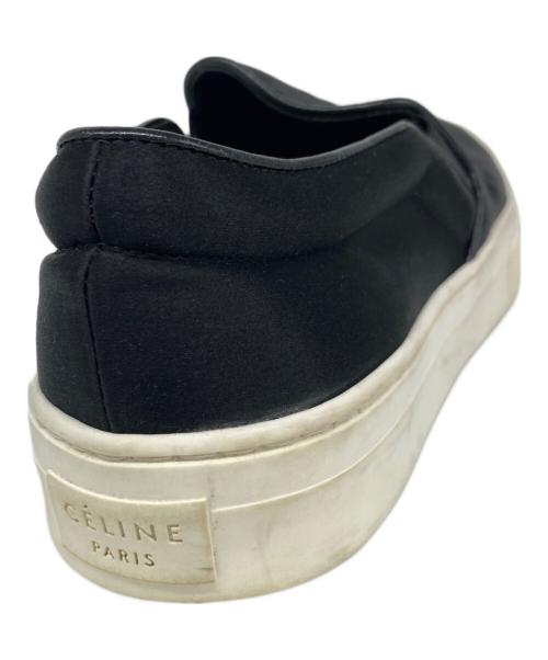 CELINE（セリーヌ）CELINE (セリーヌ) サテンスリッポン ブラック サイズ:36.5の古着・服飾アイテム
