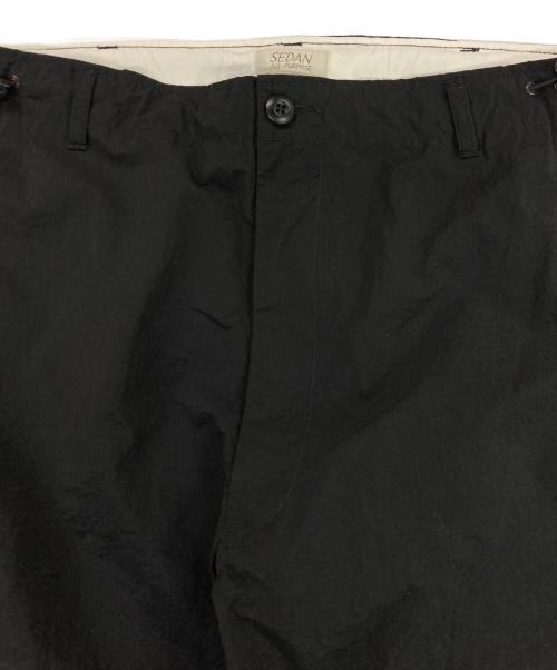 SEDAN ALL-PURPOSE（セダンオールパーパス）SEDAN ALL-PURPOSE (セダンオールパーパス) NYLON TECH PANT/ナイロンテックパンツ ブラック サイズ:Lの古着・服飾アイテム