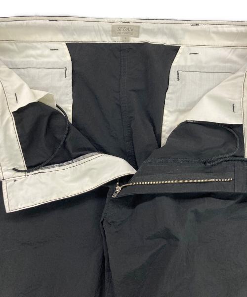 SEDAN ALL-PURPOSE（セダンオールパーパス）SEDAN ALL-PURPOSE (セダンオールパーパス) NYLON TECH PANT/ナイロンテックパンツ ブラック サイズ:Lの古着・服飾アイテム