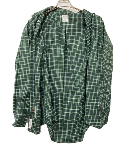 BROOKS BROTHERS（ブルックスブラザーズ）BROOKS BROTHERS (ブルックスブラザーズ) ボタンダウンチェックシャツ グリーン サイズ:Mの古着・服飾アイテム