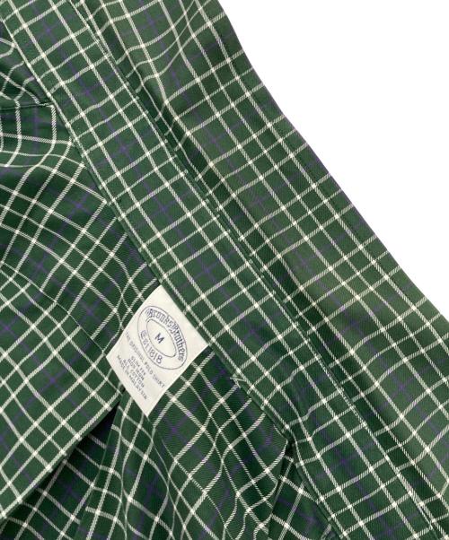 BROOKS BROTHERS（ブルックスブラザーズ）BROOKS BROTHERS (ブルックスブラザーズ) ボタンダウンチェックシャツ グリーン サイズ:Mの古着・服飾アイテム