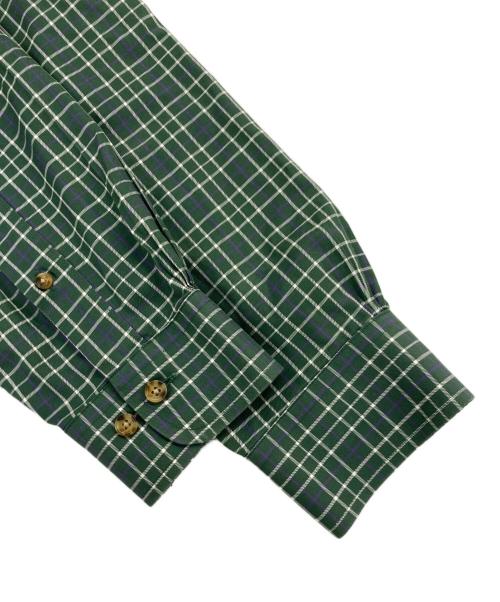BROOKS BROTHERS（ブルックスブラザーズ）BROOKS BROTHERS (ブルックスブラザーズ) ボタンダウンチェックシャツ グリーン サイズ:Mの古着・服飾アイテム
