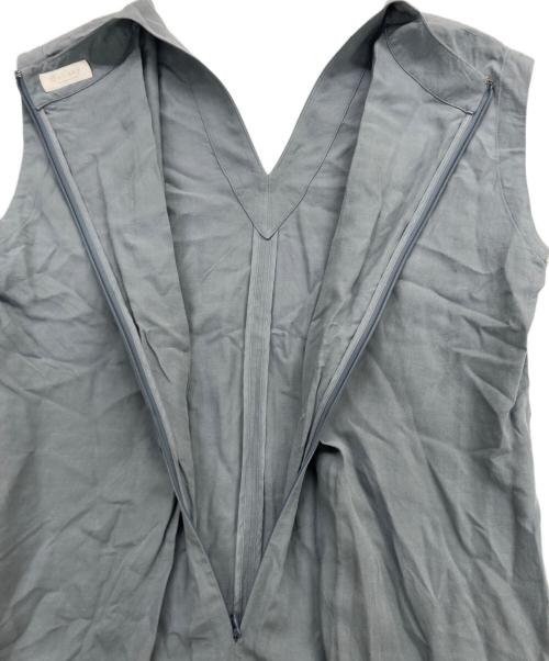 BALLSEY（ボールジィ）BALLSEY (ボールジィ) レーヨンリネンタンブラー バックタックワンピース ブルー サイズ:34の古着・服飾アイテム