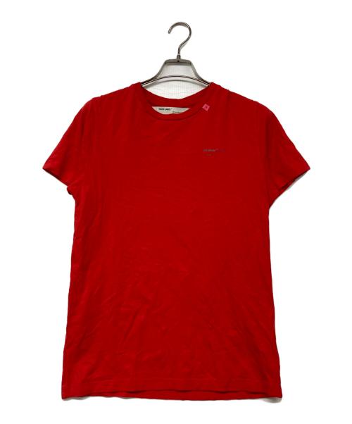 OFFWHITE（オフホワイト）OFFWHITE (オフホワイト) lim Fit Unfinished T-Shirt レッド サイズ:Sの古着・服飾アイテム