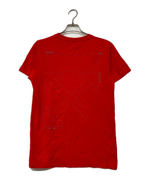 OFFWHITE（オフホワイト）OFFWHITE (オフホワイト) lim Fit Unfinished T-Shirt レッド サイズ:Sの古着・服飾アイテム