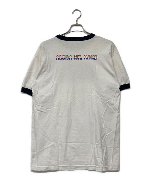 ALSTYLE APPAREL & ACTIVEWEAR（アレスタイルアパレル＆アクティブウェア）ALSTYLE APPAREL & ACTIVEWEAR (アレスタイルアパレル＆アクティブウェア) リンガーTシャツ ホワイト サイズ:Lの古着・服飾アイテム