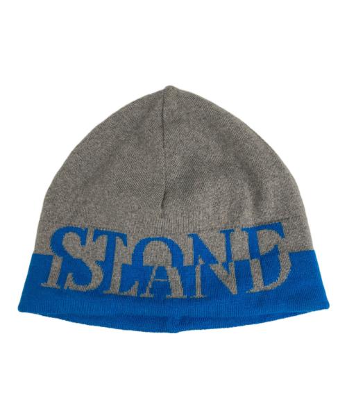 STONE ISLAND（ストーンアイランド）STONE ISLAND (ストーンアイランド) ニット帽 ブルー×グレー サイズ:記載なしの古着・服飾アイテム