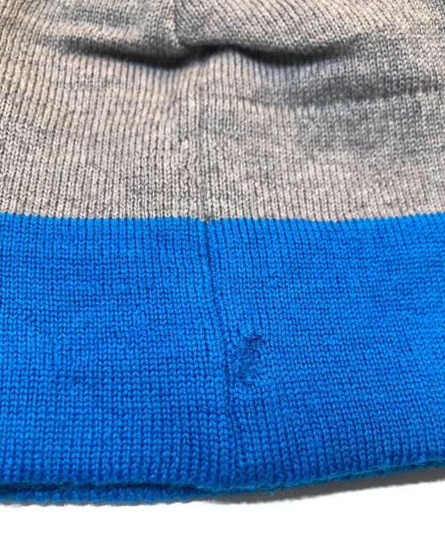 STONE ISLAND（ストーンアイランド）STONE ISLAND (ストーンアイランド) ニット帽 ブルー×グレー サイズ:記載なしの古着・服飾アイテム