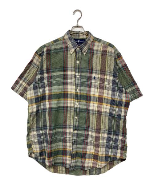RALPH LAUREN（ラルフローレン）RALPH LAUREN (ラルフローレン) 半袖チェックシャツ グリーン サイズ:XLの古着・服飾アイテム
