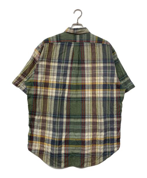 RALPH LAUREN（ラルフローレン）RALPH LAUREN (ラルフローレン) 半袖チェックシャツ グリーン サイズ:XLの古着・服飾アイテム