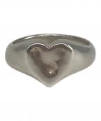 ten.テン）の古着「ハートシグネットリング」｜シルバー