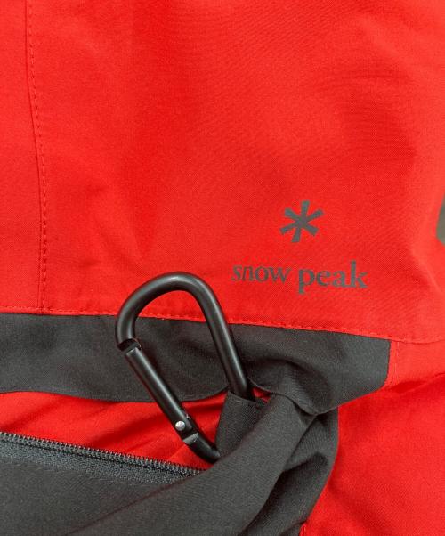 Snow peak（スノーピーク）Snow peak (スノーピーク) GEZAN PACKABLE Rain PONCHO レッド×ブラック サイズ:記載なしの古着・服飾アイテム