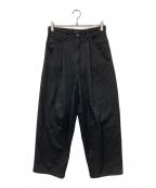 LAD MUSICIANラッドミュージシャン）の古着「1TUCK WIDE PANTS」｜ブラック