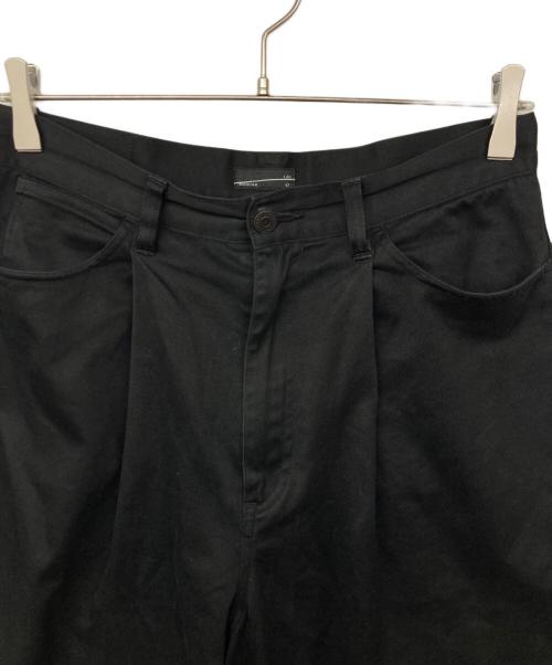 LAD MUSICIAN（ラッドミュージシャン）LAD MUSICIAN (ラッドミュージシャン) 1TUCK WIDE PANTS ブラック サイズ:42の古着・服飾アイテム