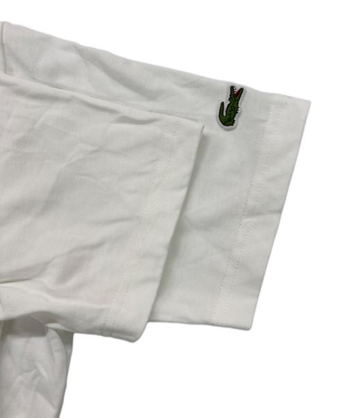 LACOSTE（ラコステ）LACOSTE (ラコステ) ヴィンテージプリントリンガーTシャツ ホワイト サイズ:Sの古着・服飾アイテム