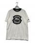 LACOSTE（ラコステ）の古着「ヴィンテージプリントリンガーTシャツ」｜ホワイト