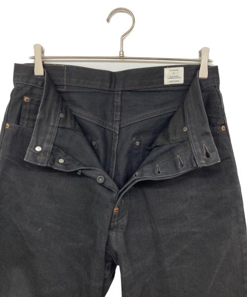 BLUE WORK（ブルーワーク）BLUE WORK (ブルーワーク) 13.5オンスデニム ワイドデニム ブラック サイズ:31の古着・服飾アイテム