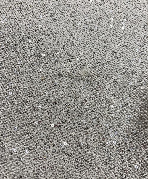 ESTNATION（エストネーション）ESTNATION (エストネーション) ブライトスパンコールＴニット グレー サイズ:Fの古着・服飾アイテム