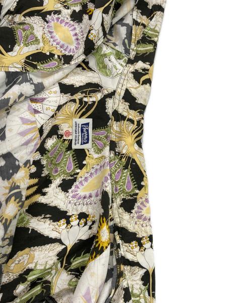 Pherrow's（フェローズ）Pherrow's (フェローズ) 総柄レーヨンオープンカラーシャツ ブラック サイズ:Lの古着・服飾アイテム