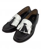 G.H.BASSジーエイチバス）の古着「キルトタッセルローファー」｜ブラック