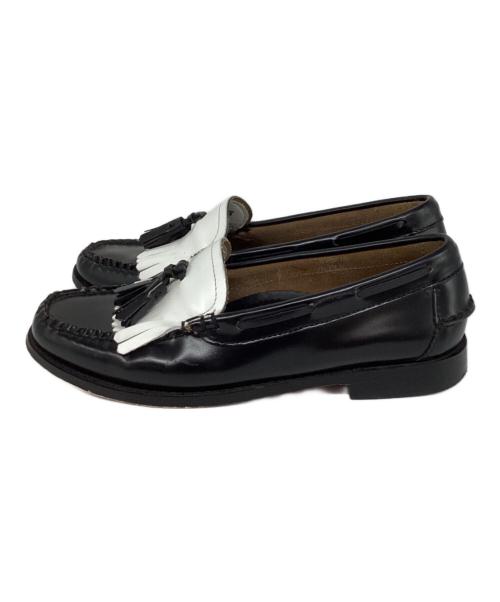 G.H.BASS（ジーエイチバス）G.H.BASS (ジーエイチバス) キルトタッセルローファー ブラック サイズ:37 1/2の古着・服飾アイテム