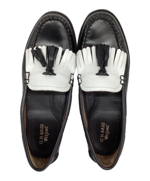 G.H.BASS（ジーエイチバス）G.H.BASS (ジーエイチバス) キルトタッセルローファー ブラック サイズ:37 1/2の古着・服飾アイテム