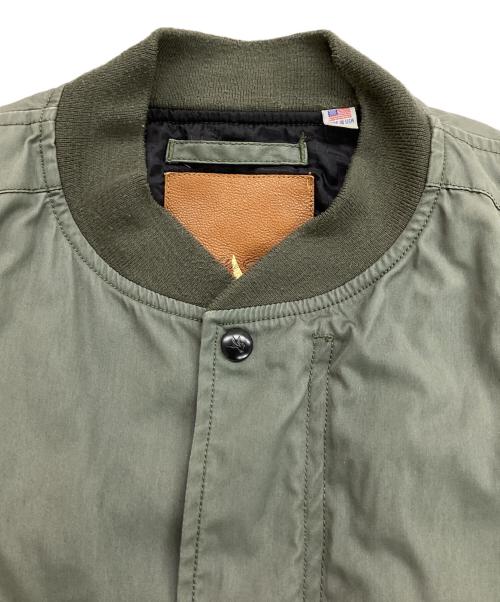 GOLDEN FLEECE（ゴールデン フリース）GOLDEN FLEECE (ゴールデン フリース) フライトジャケット オリーブ サイズ:Lの古着・服飾アイテム