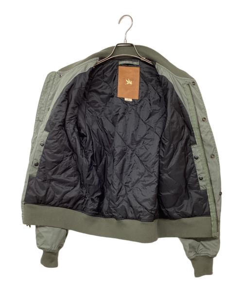 GOLDEN FLEECE（ゴールデン フリース）GOLDEN FLEECE (ゴールデン フリース) フライトジャケット オリーブ サイズ:Lの古着・服飾アイテム