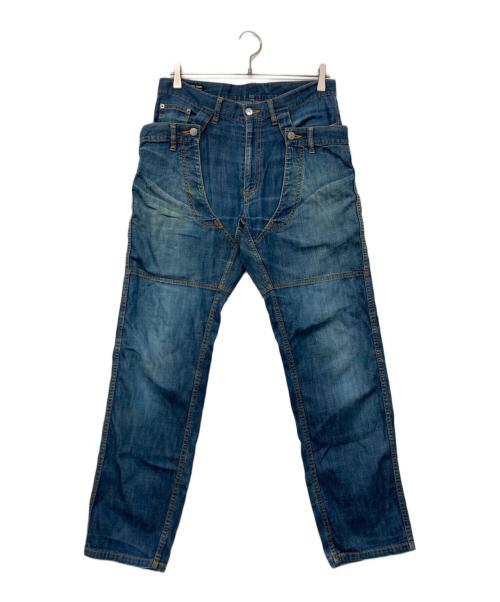 FINAL HOME（ファイナルホーム）FINAL HOME (ファイナルホーム) 変形デニムパンツ インディゴ サイズ:Sの古着・服飾アイテム