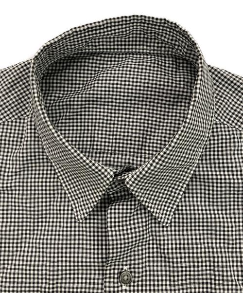 Porter Classic（ポータークラシック）Porter Classic (ポータークラシック) DIRECTOR’S GINGHAM CHECK SHIRT ブラック サイズ:3 未使用品の古着・服飾アイテム