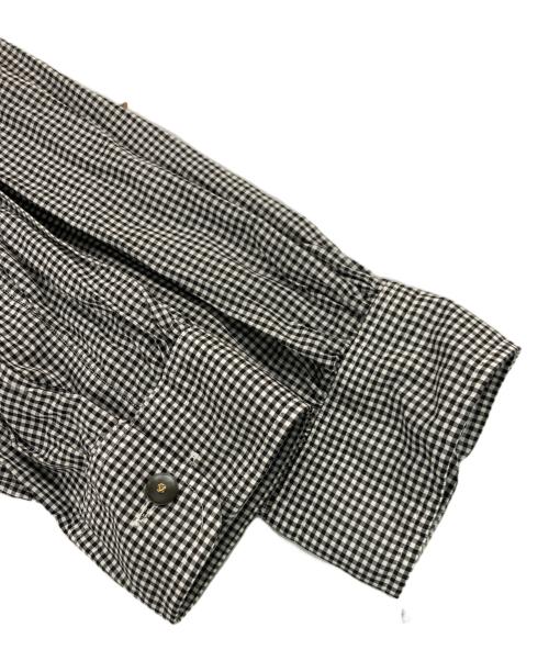 Porter Classic（ポータークラシック）Porter Classic (ポータークラシック) DIRECTOR’S GINGHAM CHECK SHIRT ブラック サイズ:3 未使用品の古着・服飾アイテム
