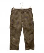 SUPREMEシュプリーム）の古着「フラワーワークパンツ」｜ブラウン