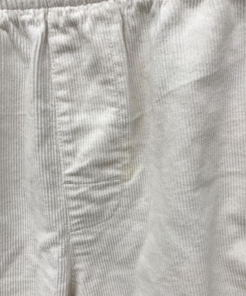 stussy（ステューシー）stussy (ステューシー) コーデュロイハーフパンツ ホワイト サイズ:Mの古着・服飾アイテム