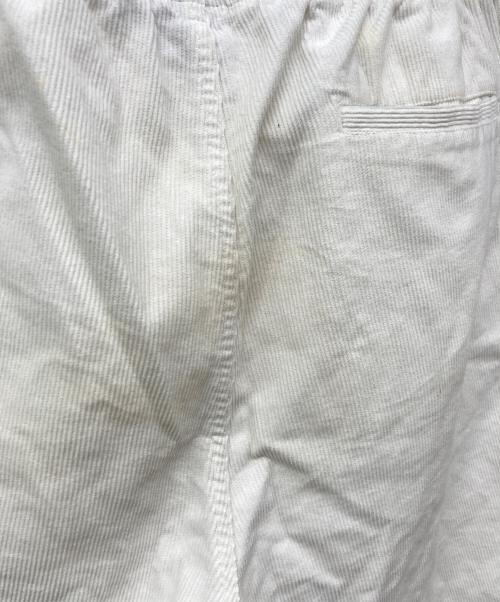 stussy（ステューシー）stussy (ステューシー) コーデュロイハーフパンツ ホワイト サイズ:Mの古着・服飾アイテム
