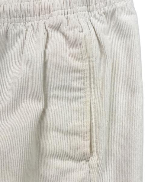 stussy（ステューシー）stussy (ステューシー) コーデュロイハーフパンツ ホワイト サイズ:Mの古着・服飾アイテム