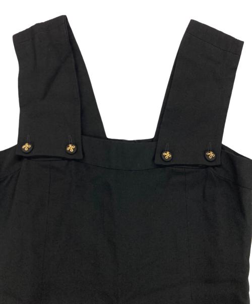 CHANEL（シャネル）CHANEL (シャネル) 金釦ジャンパースカート ブラック サイズ:38の古着・服飾アイテム