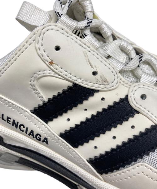 adidas（アディダス）adidas (アディダス) BALENCIAGA (バレンシアガ) TRIPLE S ブラック×ホワイト サイズ:41の古着・服飾アイテム