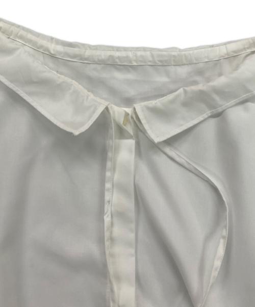 UNITED ARROWS（ユナイテッドアローズ）UNITED ARROWS (ユナイテッドアローズ) フリルカラー フレアスリーブ ブラウス ホワイト サイズ:記載なしの古着・服飾アイテム