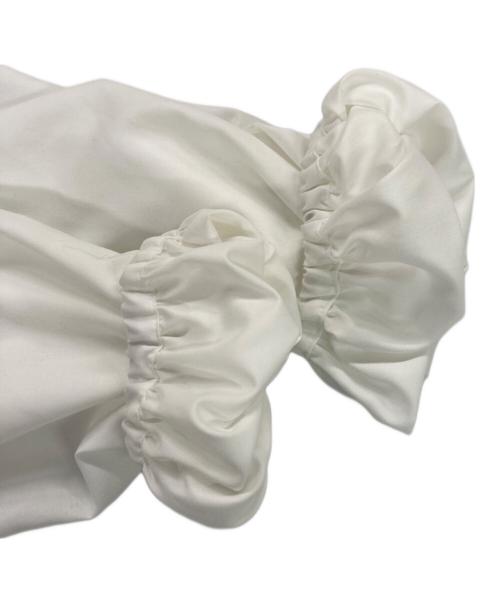 UNITED ARROWS（ユナイテッドアローズ）UNITED ARROWS (ユナイテッドアローズ) フリルカラー フレアスリーブ ブラウス ホワイト サイズ:記載なしの古着・服飾アイテム