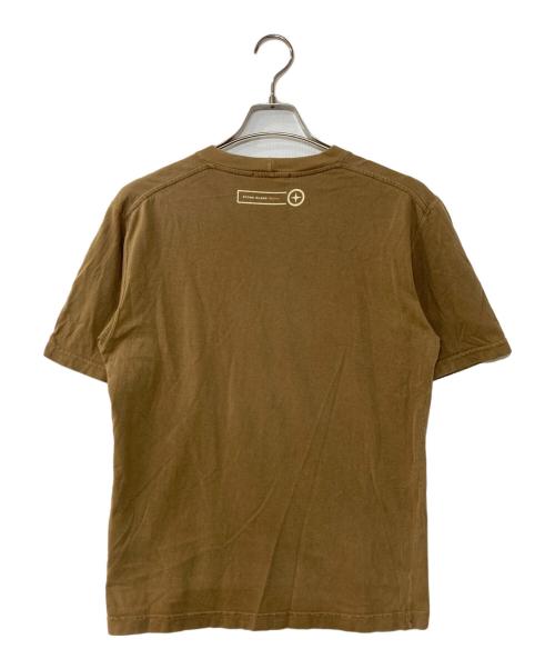 STONE ISLAND（ストーンアイランド）STONE ISLAND (ストーンアイランド) ワンプリントTシャツ ブラウン サイズ:Sの古着・服飾アイテム
