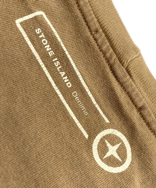 STONE ISLAND（ストーンアイランド）STONE ISLAND (ストーンアイランド) ワンプリントTシャツ ブラウン サイズ:Sの古着・服飾アイテム