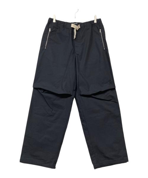 JIL SANDER（ジルサンダー）JIL SANDER (ジルサンダー) コットントラウザーパンツ ブラック サイズ:46の古着・服飾アイテム