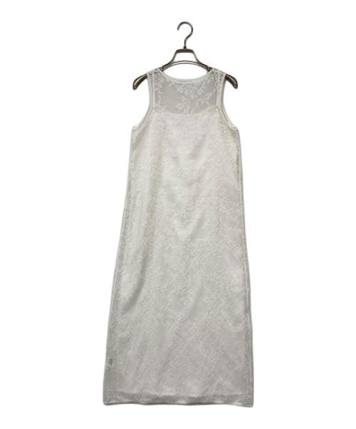 Snidel（スナイデル）Snidel (スナイデル) ニットレースワンピ ホワイト サイズ:Fの古着・服飾アイテム