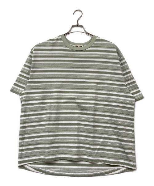POLYPLOID（ポリプロイド）POLYPLOID (ポリプロイド) T SHIRT B ホワイト×グリーン サイズ:3の古着・服飾アイテム