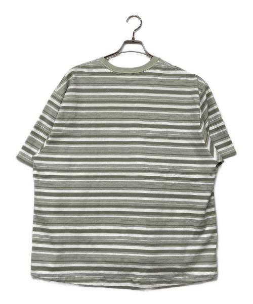 POLYPLOID（ポリプロイド）POLYPLOID (ポリプロイド) T SHIRT B ホワイト×グリーン サイズ:3の古着・服飾アイテム