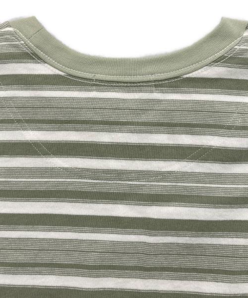 POLYPLOID（ポリプロイド）POLYPLOID (ポリプロイド) T SHIRT B ホワイト×グリーン サイズ:3の古着・服飾アイテム