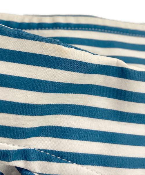 BALENCIAGA（バレンシアガ）BALENCIAGA (バレンシアガ) バックロゴオーバーサイズストライプシャツ スカイブルー サイズ:34の古着・服飾アイテム