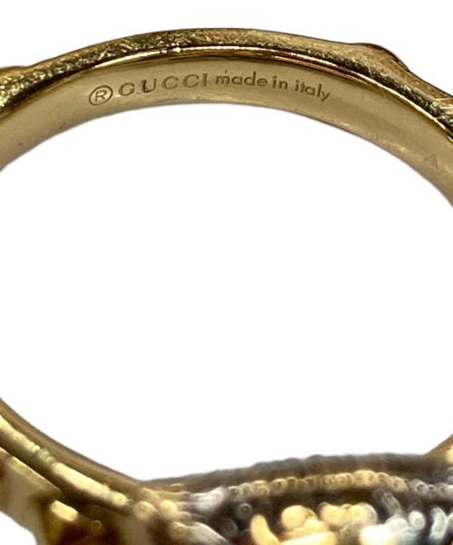 GUCCI（グッチ）GUCCI (グッチ) ピンクオパールダイヤモンドリング サイズ:11の古着・服飾アイテム